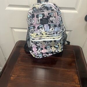 Disney Black and White Graffiti Backpack